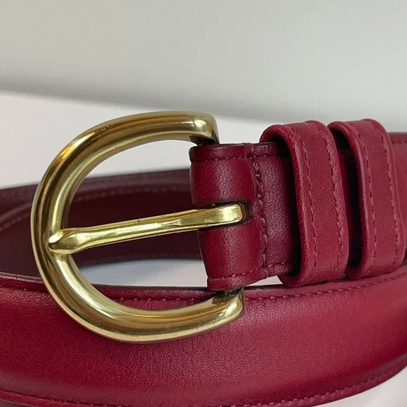 COACH Vintage Leather Belt Size M - Picture 4 of 11